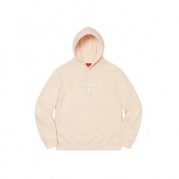 Supreme  Mm/Wm Logo Cotton Hoodie Beige - 슈프림 2021 남자 로고 코튼 후드티 Sup0125x Size(m 