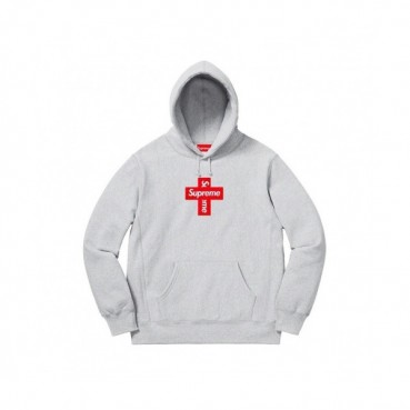 Supreme  Mm/Wm Logo Cotton Hoodie Gray - 슈프림 2021 남자 로고 코튼 후드티 Sup0124x Size(m 