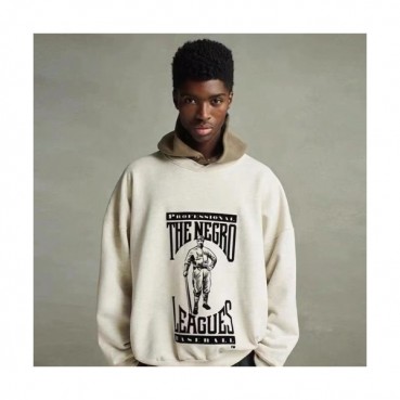 Fear of god  Mm/Wm Logo Oversize Cotton Hoodie Ivory - 피어오브갓 2021 남/녀 로고 오버사이즈 코튼 후드티 Fea0314x Size(s 