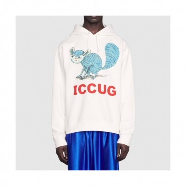 Gucci  Mm/wm Logo Casual Oversize Cotton Hoodie Ivory - 구찌 2021 남/녀 로고 캐쥬얼 오버사이즈 코튼 후드티 Guc03889x Size(s 