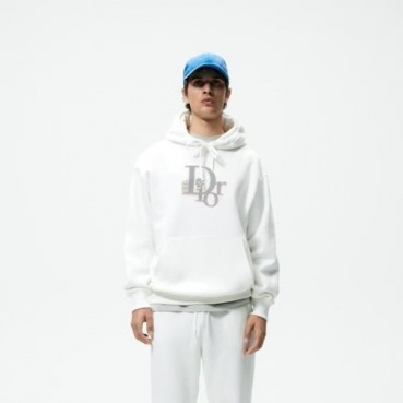 디올 남성 화이트 후드티 - Dior Mens White Hoodie 