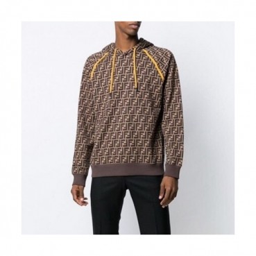 Fendi 2020 Mens Logo Casual Cotton Hoodie - 펜디 2020 남성 로고 캐쥬얼 코튼 후디 Fen0866x