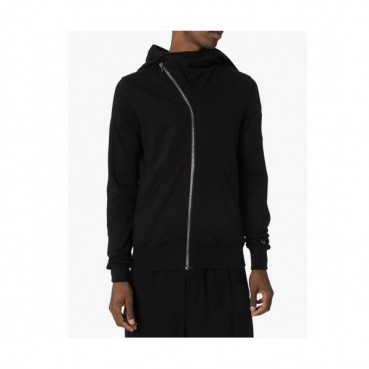 Rick Owens Mens Logo Cotton Zip-up Hooded 