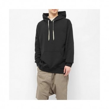 Rick Owens Mens Logo Cotton Zip-up Hooded 