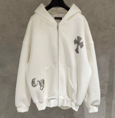 크롬하츠 남성 라운드 후드집업 - Chrome Hearts Mens Round Hoodie 