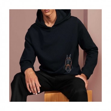 Hermes 2020 Mens Logo Casual Cotton Hoodie - 에르메스 2020 남성 로고 캐쥬얼 코튼 후드티 Her0512x.Size(m 