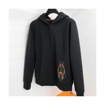 Hermes 2020 Mens Logo Casual Cotton Hoodie - 에르메스 2020 남성 로고 캐쥬얼 코튼 후드티 Her0511x.Size(m 