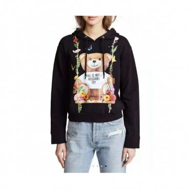 [모스키노]Moschino 2020 Womens Teddy Bear Cotton Hoodie - 모스키노 2020 여성 테디 비어 코튼 후드티 Mos0068x.Size(40 