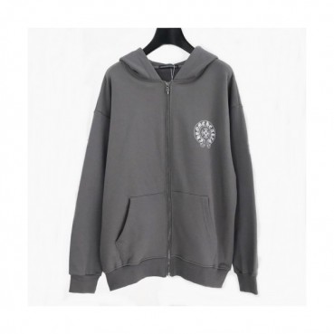 [크롬하츠]Chrom Hearts 2020 Mens Logo Zip-up Cotton Hoodie 
