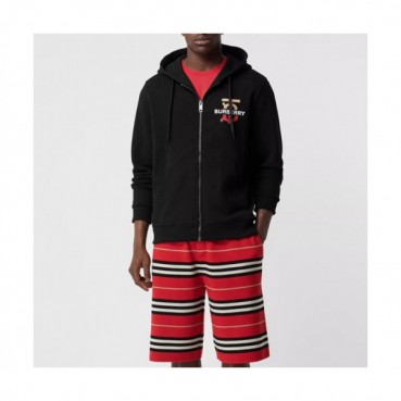 Burberry 2019 Mm/Wm Logo Casual Cotton Zip-up HoodT 