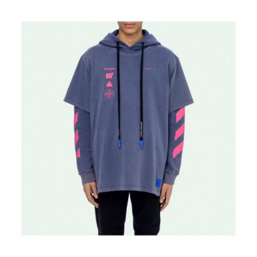 Off-white 2019 Mm/Wm Logo Cotton Oversize HoodT 
