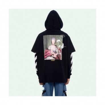Off-white 2019 Mm/Wm Logo Cotton Oversize HoodT 