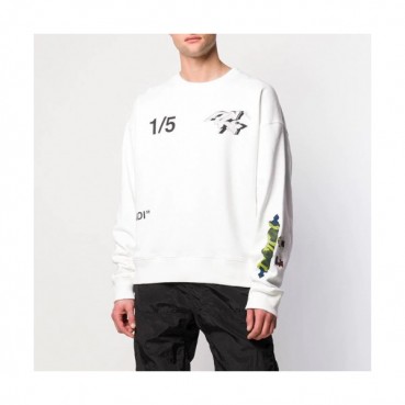 Off-white 2019 Mm/Wm Logo Cotton Oversize HoodT 