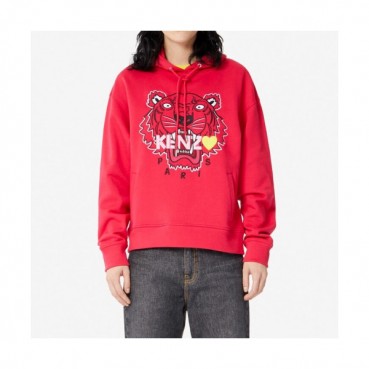 Kenzo Mens Tiger Hoodie - 겐조 2019 남성 레드 후드티 Ken60x