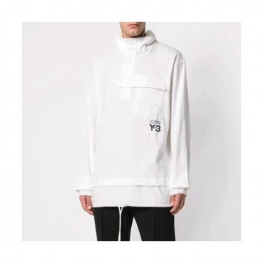 [요지야마모토]Y-3 2019 Mens Logo Street Cotton HoodT 