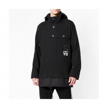 [요지야마모토]Y-3 2019 Mens Logo Street Cotton HoodT 