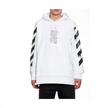 Off-white 2019 Mm/Wm Logo Cotton Oversize HoodT 