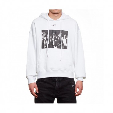 Off-white 2019 Mm/Wm Logo Cotton Oversize HoodT 