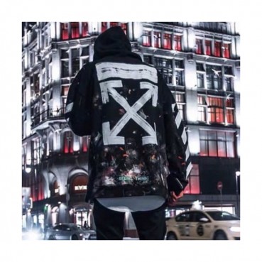 Off-white 2019 Mm/Wm Logo Cotton Oversize HoodT 