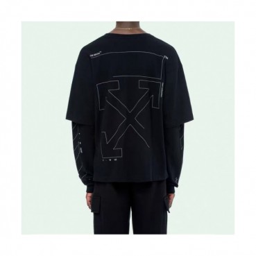Off-white 2019 Mm/Wm Logo Cotton Oversize HoodT 