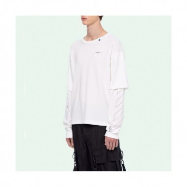 Off-white 2019 Mm/Wm Logo Cotton Oversize HoodT 