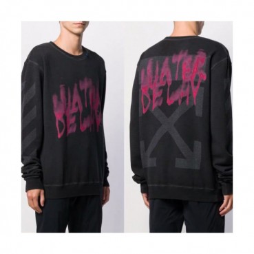 Off-white 2019 Mm/Wm Logo Cotton Oversize HoodT 