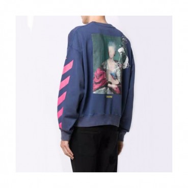 Off-white 2019 Mm/Wm Logo Cotton Oversize HoodT 