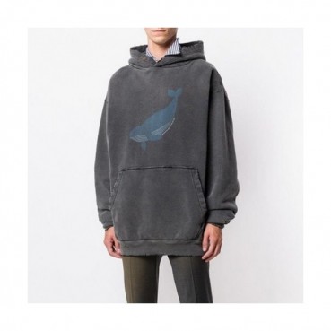 Balenciaga 2019 Mm/Wm Logo Oversize Cotton Hood Tee - 발렌시아가 남자 로고 오버사이즈 코튼 후드티 Bal0377x.Size(xs 