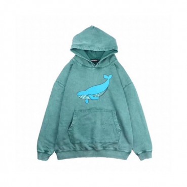 Balenciaga 2019 Mm/Wm Logo Oversize Cotton Hood Tee - 발렌시아가 남자 로고 오버사이즈 코튼 후드티 Bal0376x.Size(xs 