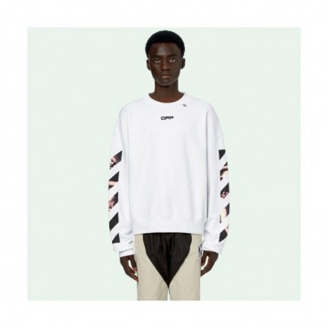Off-white 2019 Mm/Wm Logo Cotton Oversize HoodT 
