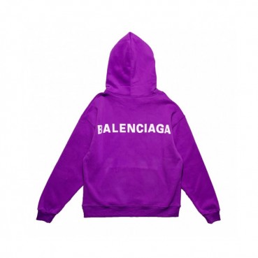 Balenciaga 2019 Mm/Wm Logo Oversize Cotton Hood Tee - 발렌시아가 남자 로고 오버사이즈 코튼 기모 후드티 Bal0355x.Size(s 