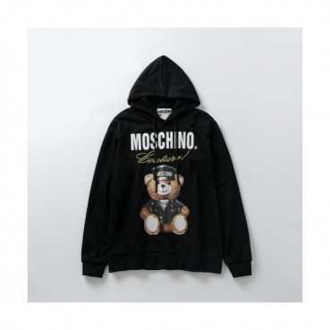Moschino 2019 Mm/Wm Logo Teddy Cotton Hood Tee - 모스키노 2019 남자 로고 테디 코튼 후드티 Mos0039x.Size(m 