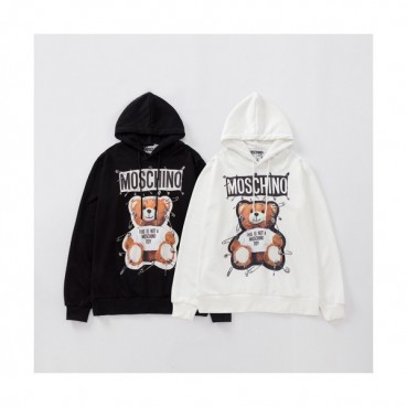 Moschino 2019 Mm/Wm Logo Teddy Cotton Hood Tee - 모스키노 2019 남자 로고 테디 코튼 후드티 Mos0037x.Size(m 