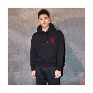 Ami 2019 MM/Wm Logo Casual Cotton Hooded - 아미 2019 남자 로고 코튼 기모 후드티 Ami0014x.Size(s 