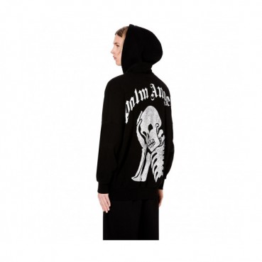 Palm Angels 2019 Mm/Wm Logo Oversize  Cotton Hood Tee - 팜 엔젤스 2019 남자 로고 오버사이즈 코튼 후드티 Pam0048x.Size(s 
