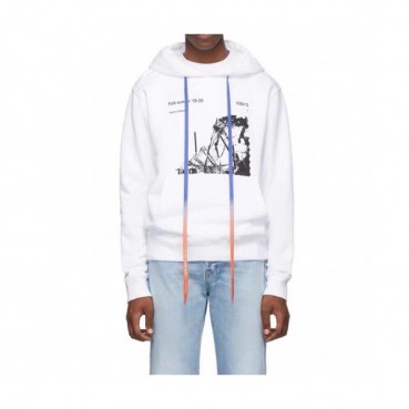 Off-white 2019 Mm/Wm Logo Cotton Oversize HoodT 