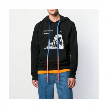 Off-white 2019 Mm/Wm Logo Cotton Oversize HoodT 