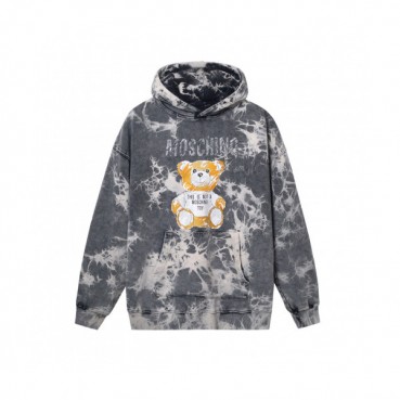 Moschino 2019 Mm/Wm Logo Teddy Cotton Hood Tee - 모스키노 2019 남자 로고 테디 코튼 후드티 Mos0034x.Size(xs 