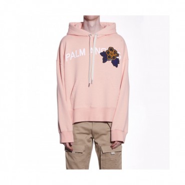Palm Angels 2019 Mm/Wm Logo Oversize  Cotton Hood Tee - 팜 엔젤스 2019 남자 로고 오버사이즈 코튼 후드티 Pam0044x.Size(s 
