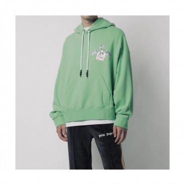 Palm Angels 2019 Mm/Wm Logo Oversize  Cotton Hood Tee - 팜 엔젤스 2019 남자 로고 오버사이즈 코튼 후드티 Pam0038x.Size(s 