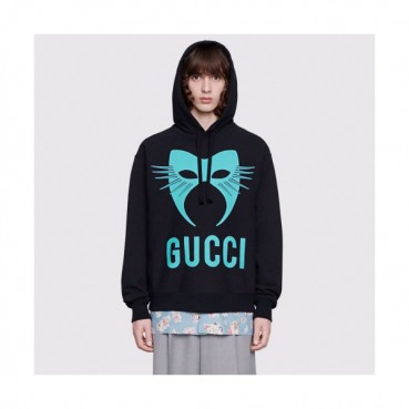 Gucci 2019 Mm/Wm Logo Glitter Cotton Hood Tee - 구찌 남자 로고 글리터 코튼 후드티 Guc01452x.Size(xs 