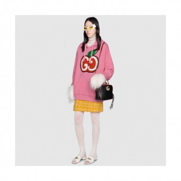 Gucci 2019 Mm/Wm Logo Glitter Cotton Hood Tee - 구찌 남자 로고 글리터 코튼 후드티 Guc01446x.Size(s 