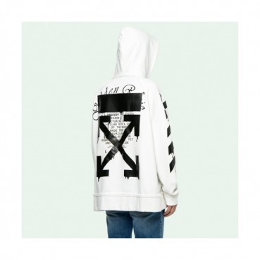 Off-white 2019 Mm/Wm Logo Cotton Oversize HoodT 