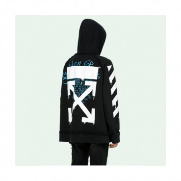 Off-white 2019 Mm/Wm Logo Cotton Oversize HoodT 
