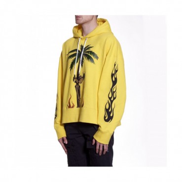 Palm Angels 2019 Mm/Wm Logo Oversize  Cotton Hood Tee - 팜 엔젤스 2019 남자 로고 오버사이즈 코튼 후드티 Pam0029x.Size(s 