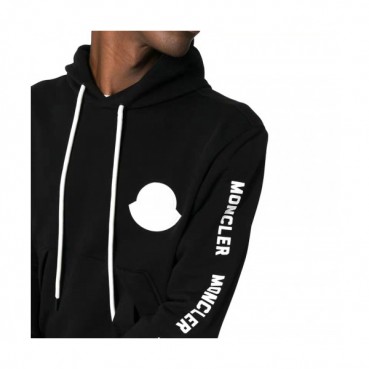 Moncler 2019 Mens Logo Cotton HoodT - 몽클레어 2019 남성 로고 코튼 후드티 Moc0792x.Size(m 