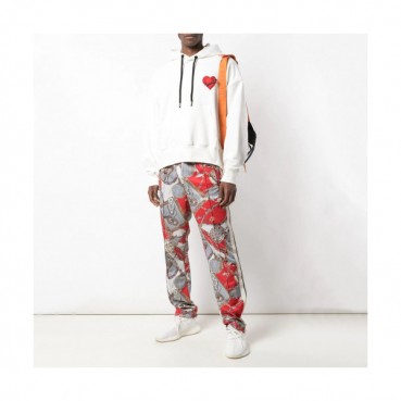 Palm Angels 2019 Mens Logo Cotton Hood Tee - 팜 엔젤스 2019 남성 로고 코튼 후드티 Pam0022x.Size(s 