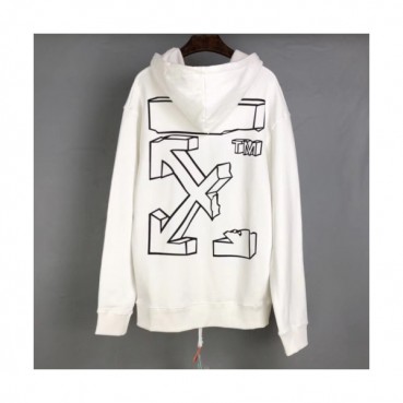 Off-white 2019 Mm/Wm Logo Cotton Oversize HoodT 