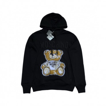 Moschino 2019 Mm/Wm Logo Teddy Cotton Hood Tee - 모스키노 2019 남자 로고 테디 코튼 후드티 Mos0028x.Size(xs 