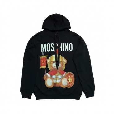 Moschino 2019 Mm/Wm Logo Teddy Cotton Hood Tee - 모스키노 2019 남자 로고 테디 코튼 후드티 Mos0026x.Size(xs 